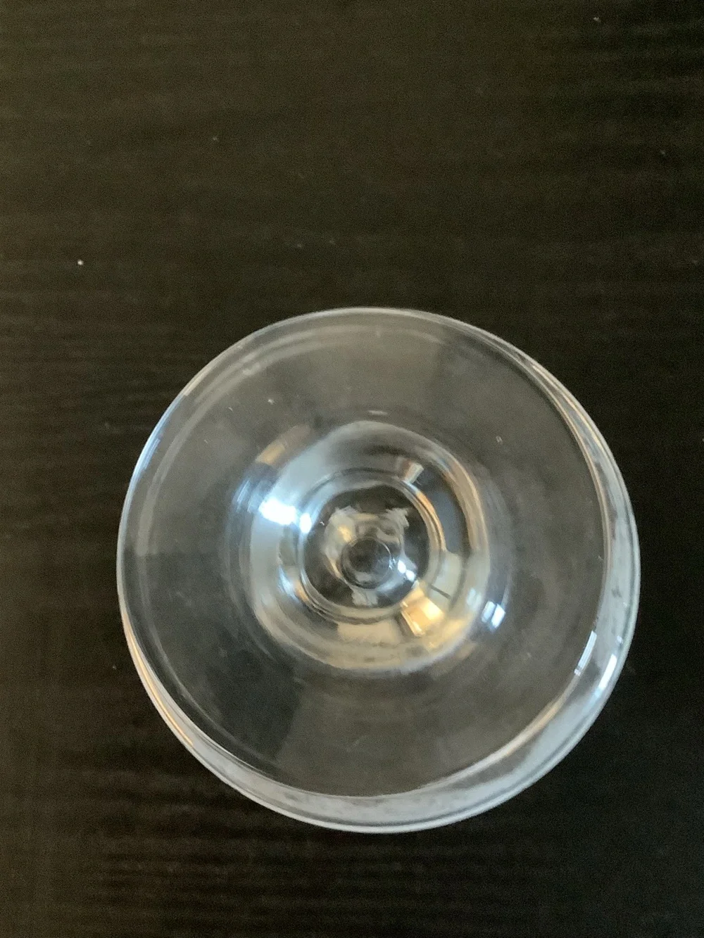 Vintage Etched White Fir Trees on Clear 6” H Glass